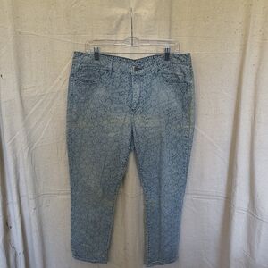 Levis Black Label Mens Size 32x31 Jeans with Unique Graphic Denim Design